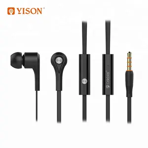 YISON New Product D3 Fashion Wholesale Earphone Flat Wired Stereo Sound Earphone With CE FCC ROHS