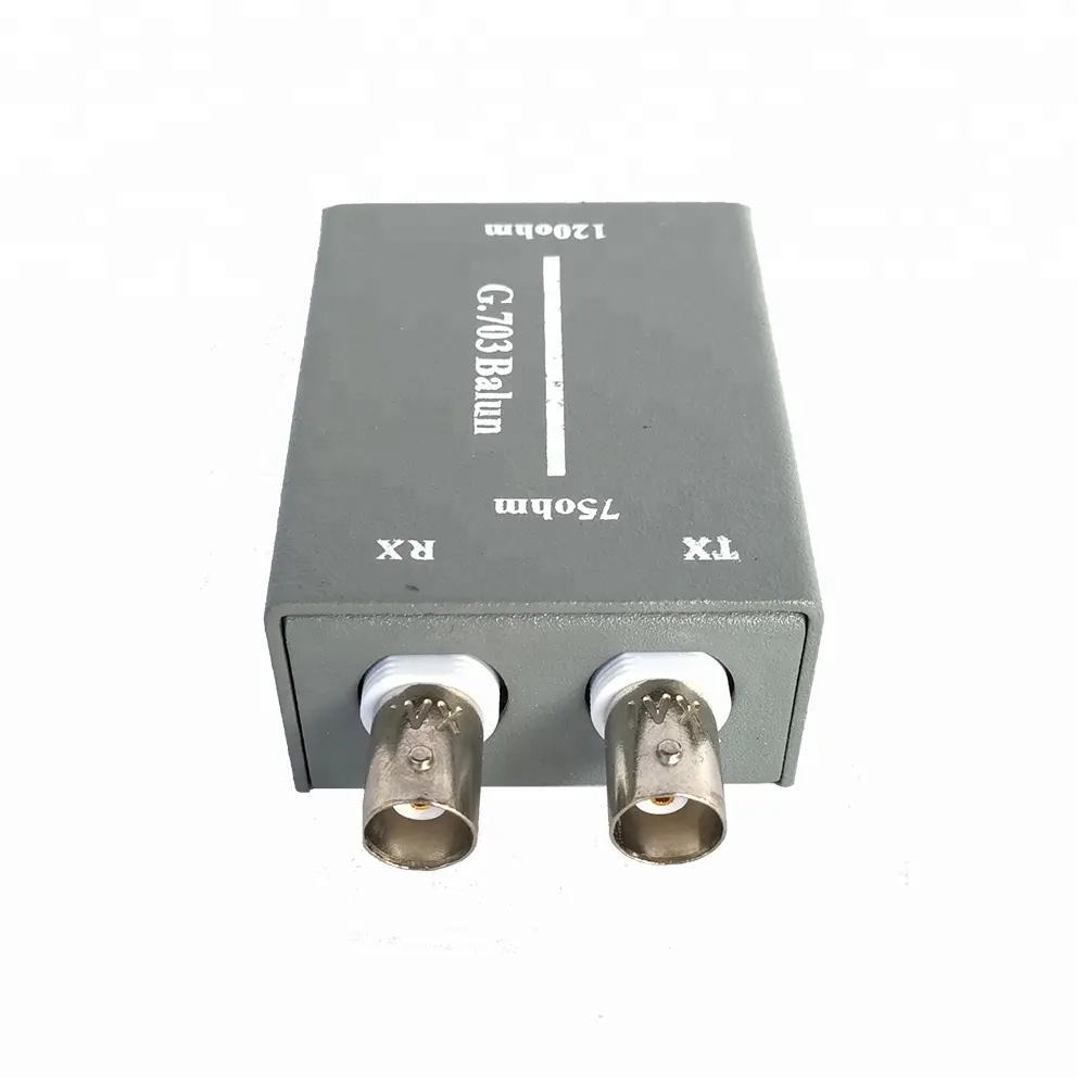 Çin tedarikçisi e1 bnc rj45 port 75 ila 120 ohm balun dönüştürücü