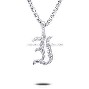 La srta. colgante de collar de joyería letras del alfabeto inglés antiguo colgante - Product Image 2