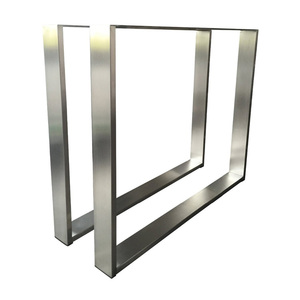 Popular <strong>Square</strong> <strong>Table</strong> Leg Brushed Stainless Steel Leg <strong>Coffee</strong> Dining <strong>Table</strong> - Product Image 1