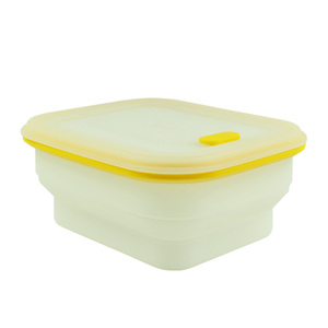 Shenzhen mayor FDA plegable de silicona almuerzo caja con tapa - Product Image 3