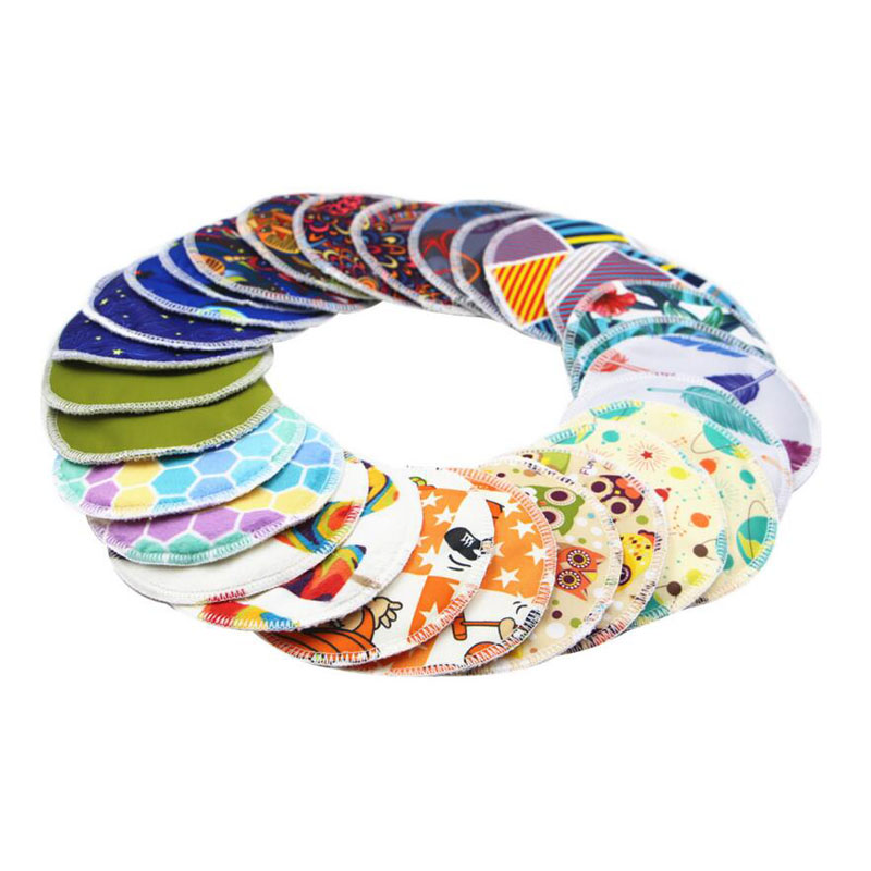 Многоразовые моющиеся мягкие супер впитывающие герметичные органические бамбуковые подушечки для кормления