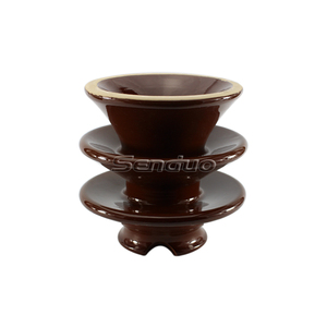 ฉนวนเซรามิกพอร์ซเลนแบบขาเสียบสีน้ำตาล 20kv VHD-20 สำหรับสายไฟบนเสา - Product Image 3