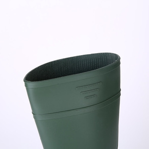 <span class=keywords><strong>Bottes</strong></span> de pluie en PVC CE vertes, imperméables, résistantes à l'huile, aux acides et aux alcalis, antidérapantes, antistatiques, légères, non de sécurité, pour le jardinage et le travail, pour hommes - Product Image 5