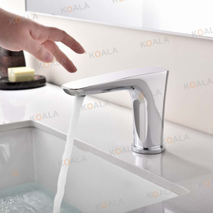 Haut de gamme Comptoir Pont Monté Sans Poignée <span class=keywords><strong>Pas</strong></span> Toucher L'eau Du Robinet Main Libre Automatique Induction Robinet - Product Image 3