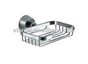 Accessoires de salle de bains panier savon fonctionnel-montées durable galbées en acier inoxydable panier savon kl-zf644