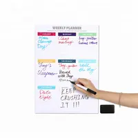 Weekly Whiteboard Calendar Magnetic Dry Erase Weekly Planner Message Board für Fridge