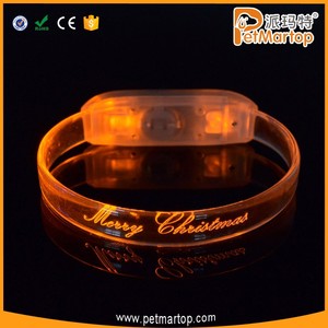 Mejores Regalos Electrónicos De Navidad de Color Azul Led Slap Pulsera Para Las Mujeres - Product Image 2