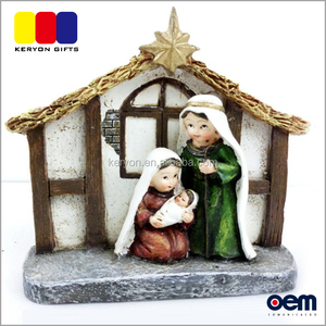 Chrstian Polyresin Décoration à la <span class=keywords><strong>maison</strong></span> Statue Religieuse Sainte Famille - Product Image 1