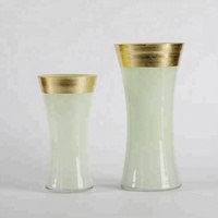Vase en verre transparent craquelé en forme de trompette, moderne et tendance, pour mariage, décoration intérieure, centre de table, cadeau