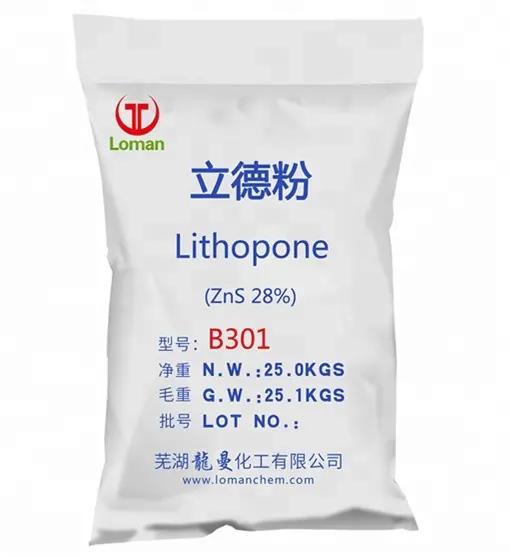 White Pigment Lithopone 28%/Lithopone B301 for Industrial Use/Lithopone Zinc Sulfate