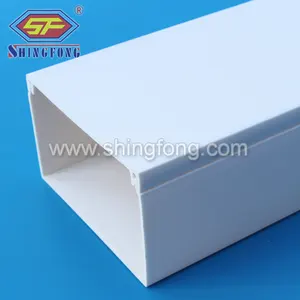 75x75mm TRẮNG PVC TRUNKING Với Băng Hoặc Sticker