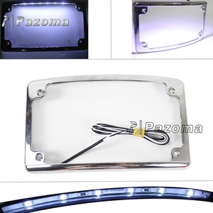 Vendita Calda Custom LED License Plate Frame con Design Curvo per il Motociclo - Product Image 2