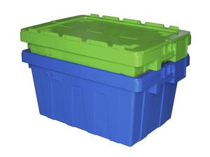 Heavy Duty ngành công nghiệp lưu trữ Stackable và <span class=keywords><strong>nestable</strong></span> chất lượng tốt nhựa di chuyển thùng hộp cho kho và di chuyển sử dụng - Product Image 4