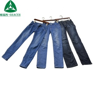 Las mujeres stretch slim de cintura alta pantalones de lápiz se <span class=keywords><strong>jean</strong></span> pantalones de ropa de segunda mano ropa de Singapur - Product Image 4