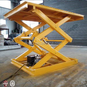 2025 HONTYLIFT Hot Sale Große Plattform 1T 2T Tragbarer stationärer elektrischer Scheren hub tisch Hochleistungs-Stahl konstruktion - Product Image 6