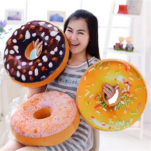 1pcs Drop Shipping Realistic Doughnut Cushion Car Home Massage Pillow Yummy Doughnut Pillow