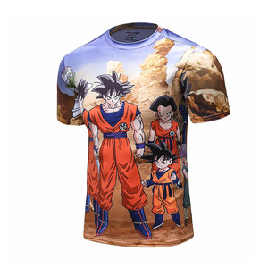 T-Shirt imprimé dragon ball pour homme, haut de Super-héros, dessin animé japonais, Super Saiyan, <span class=keywords><strong>Vegeta</strong></span>, Fitness, Gym, été - Product Image 2