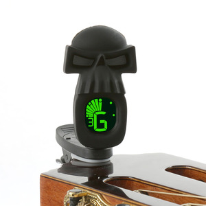 Best Cool cráneo historieta Tuner para guitarra bajo violín <span class=keywords><strong>ukulele</strong></span> - Product Image 3