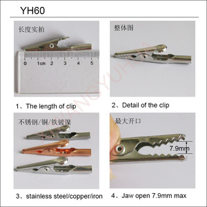 Alligator Clips Mini Waterdichte Connector 50Mm 10a Alligator Clip Veer Roestvrij Staal Clip Met Laarzen - Product Image 2