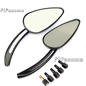 <span class=keywords><strong>Specchietti</strong></span> <span class=keywords><strong>Retrovisori</strong></span> Universali Cromati per Moto Harley Dyna Softail Sportster Custom, <span class=keywords><strong>Specchietti</strong></span> Laterali a Forma di Teschio - Product Image 2