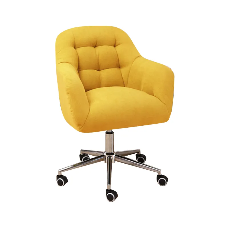Chaise de bureau ergonomique et confortable, ajustable, pour ordinateur, en tissu