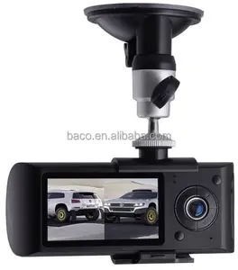 Câmera dupla para carro dvr 2.7 polegadas r300 1080p full hd, manual do usuário com gravação, zoom digital