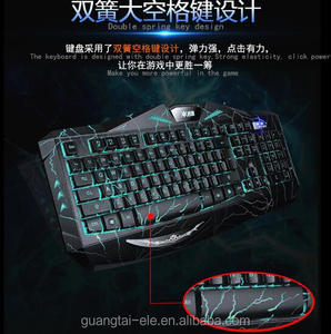 Gaming Teclado Mecánico Anti-ghosting con cable Luminoso teclado para juegos mecánicos con Interruptor Azul Rojo Negro Backli - Product Image 6
