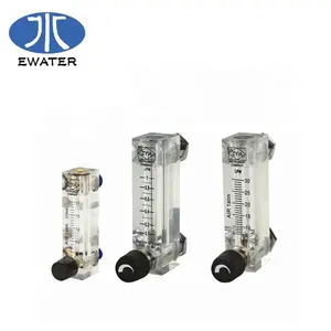 Rotamímetro digital, medidor de fluxo de água 1-10l/min medidor de fluxo de rota de ar com válvula ajustável