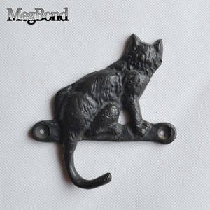 Ensemble de 5 crochets muraux en fonte écologiques en forme de chat mignon <span class=keywords><strong>pour</strong></span> <span class=keywords><strong>clés</strong></span> ou vêtements avec un design créatif de chat - Product Image 3