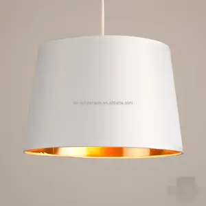 Mới Trắng + Vải Đầy Màu Sắc Lampshades Phong Cách Hiện Đại Trống Bóng Râm Mặt Dây Đèn Chiếu Sáng Bóng Râm