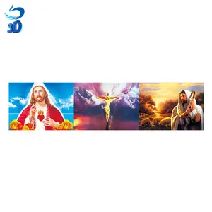 Unique Jesus Christ 3D Effect Pictures Flip 3d Lenticular Poster For Christian