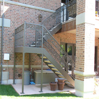 Tenue d'escalier d'extérieur en acier galvanisé, jouet pour enfants, Design en fonte ou en fer