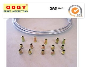 10 X Écrous de tuyau de frein M10x1 HEX 11 galvanisés métriques pour tuyaux de 3/16 - Product Image 3