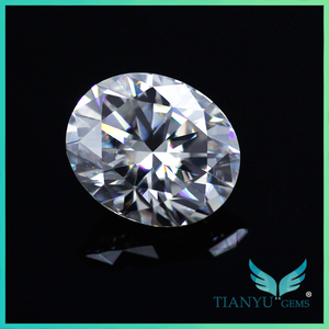 Gros 2ct ovale moissanite toujours brillant <span class=keywords><strong>pour</strong></span> pas cher moissanite bijoux - Product Image 5