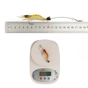 YOUME 9cm/6g leurre de pêche aux crevettes lumineux doux appât vivant avec crochet pour carpe en ABS et appât de natation en caoutchouc appât artificiel - Product Image 5
