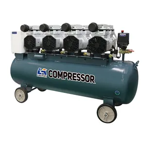 New Arrival Portable Home Sprayペイント電気5HP 120 Liter Copper Wire Piston Silent Oil Free Air Compressor