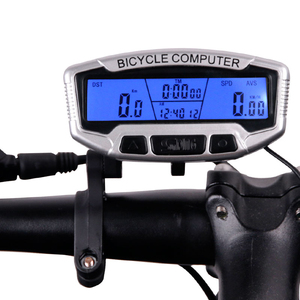 มาตรวัดความเร็วจักรยานแบบมีสาย นาฬิกาจับเวลาคอมพิวเตอร์ พร้อมหน้าจอ LCD ไฟพื้นหลังสีน้ำเงิน ฟังก์ชั่นล้างข้อมูลอัตโนมัติ รุ่น Sunding SD-558A - Product Image 1