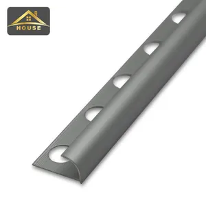 Foshan FSF muestra gratis varios tratamiento de superficie decorativo especial perfil de aluminio extruido teja recorte para esquina y piso