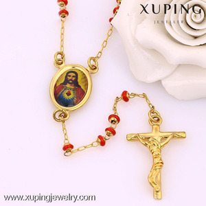 VIP 42528 Xuping vendite calde 14k oro colore ultime croce collana - Product Image 2