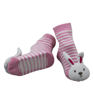 Calcetines <span class=keywords><strong>de</strong></span> algodón orgánico con dibujos animados para bebé, medias antideslizantes con diseños 3D - Product Image 4