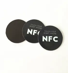 13.56mhz MIFARE DESFire EV1 Programmable Encryptable NFC Tag Label Sticker For Payment Ticketing System