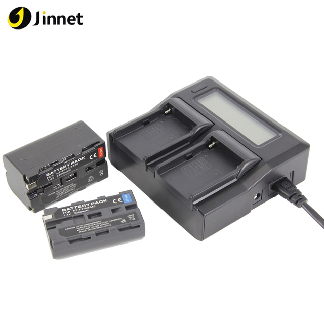 J-DC-LCD Universal Dual Multi Camera Battery Charger for Sony NP-F NP-FP NP-QM BP-U60 BP-U90