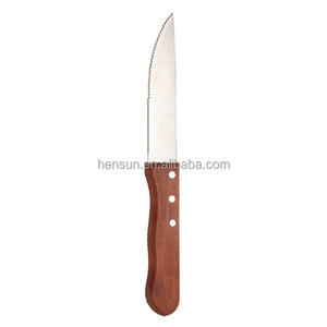 <span class=keywords><strong>Couteau</strong></span> <span class=keywords><strong>à</strong></span> <span class=keywords><strong>steak</strong></span> en acier inoxydable, outil de cuisine de meilleure qualité avec manche en bois - Product Image 3
