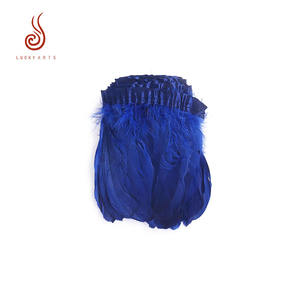 Desain baru bulu angsa biru tua untuk potongan dekorasi bulu pertunjukan pesta - Product Image 1