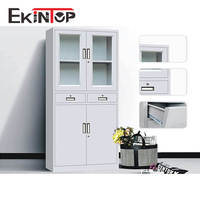 Lemari Arsip Kantor Ekintop Vintage Metal Dua Pintu Anti Api Berbahan Aluminium untuk Kantor