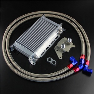 19 Row Oil Cooler w/Staffa Kit Tubo Flessibile Per Mini Cooper S R56 Adattatore Filtro - Product Image 4