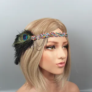 Diadema De Plumas, Tocado Indio, Corona India Para Fiesta