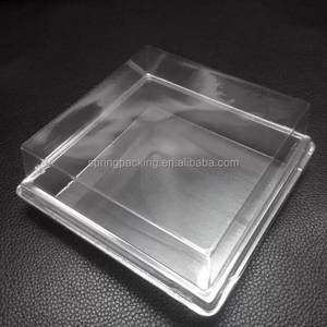 yiwu eco swiss roll clear acrylic pastry hard plastic plain brown transportable transparent mousse cake packaging box