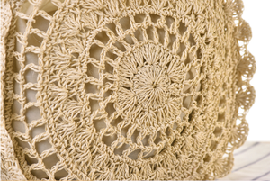 Crochet Knitting Hollow Out Handmade Handbag <strong>Straw</strong> Tote <strong>Bag</strong> Rattan <strong>Bag</strong> Women - Product Image 5